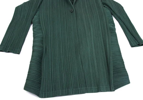 PLEATS PLEASE Cotton Poly Raglan Shawl Collar 1B Jacket K-163761_008