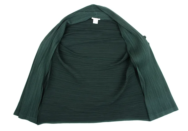 PLEATS PLEASE Cotton Poly Raglan Shawl Collar 1B Jacket K-163761_009