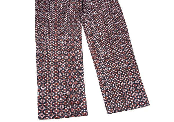 PLEATS PLEASE Geometric Print Belted Pants K-163762_005