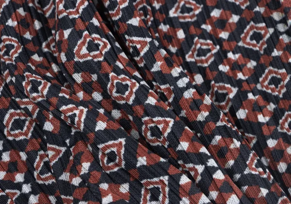 PLEATS PLEASE Geometric Print Belted Pants K-163762_009