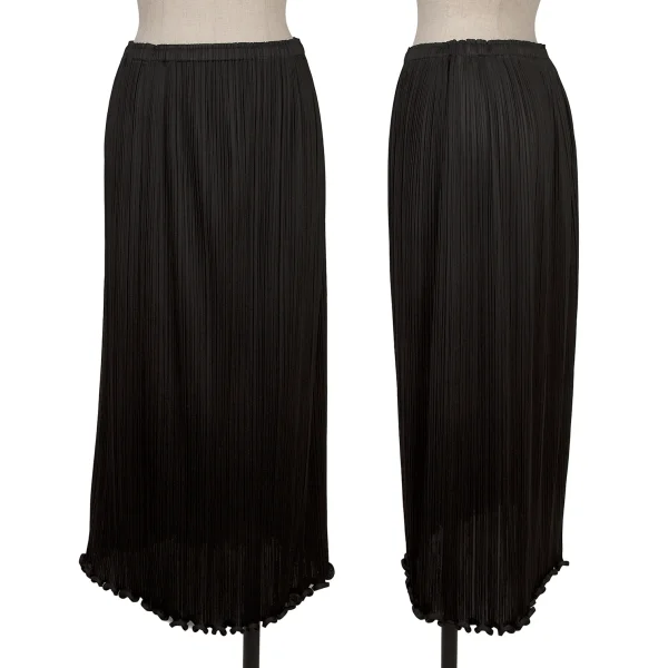 PLEATS PLEASE Hem Roll Design Pleats Skirt Black 3 K-163764_001