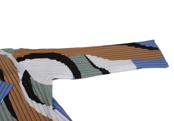 ISSEY MIYAKE Geometric Printed Pleats 1B Jacket K-163766_005