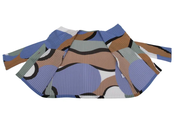 ISSEY MIYAKE Geometric Printed Pleats 1B Jacket K-163766_009