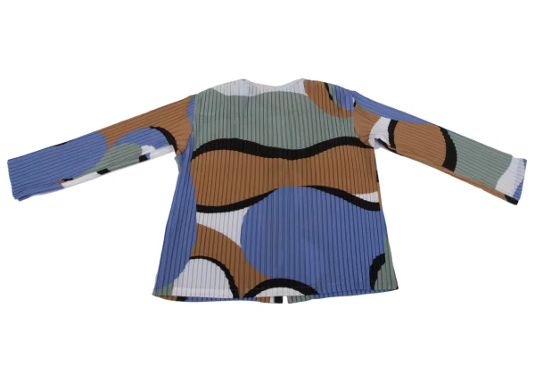 ISSEY MIYAKE Geometric Printed Pleats 1B Jacket K-163766_010