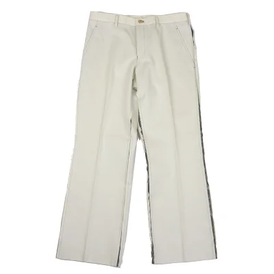 COMME des GARCONS HOMME Cut-off Mesh Design Cotton Pants