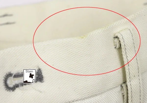 COMME des GARCONS HOMME Cut-off Mesh Design Cotton Pants K-163770_003