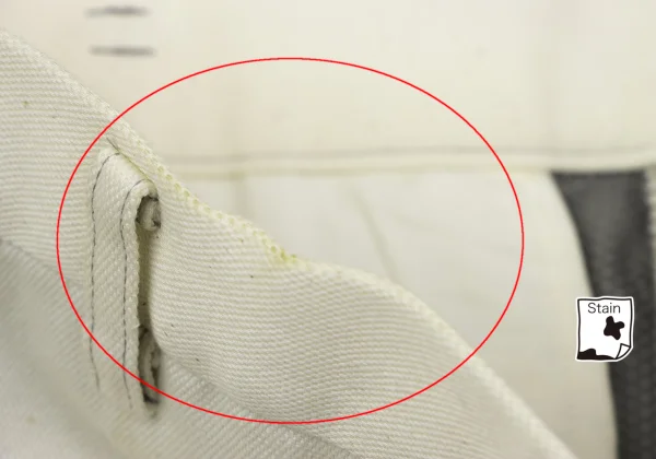 COMME des GARCONS HOMME Cut-off Mesh Design Cotton Pants K-163770_004