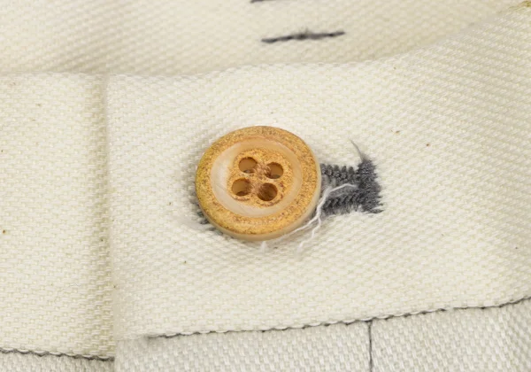 COMME des GARCONS HOMME Cut-off Mesh Design Cotton Pants K-163770_005