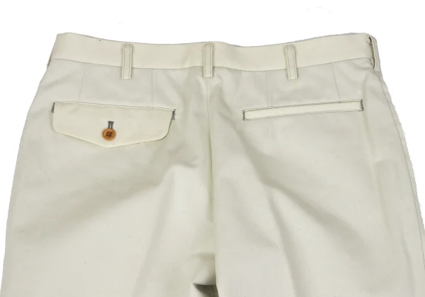 COMME des GARCONS HOMME Cut-off Mesh Design Cotton Pants K-163770_013