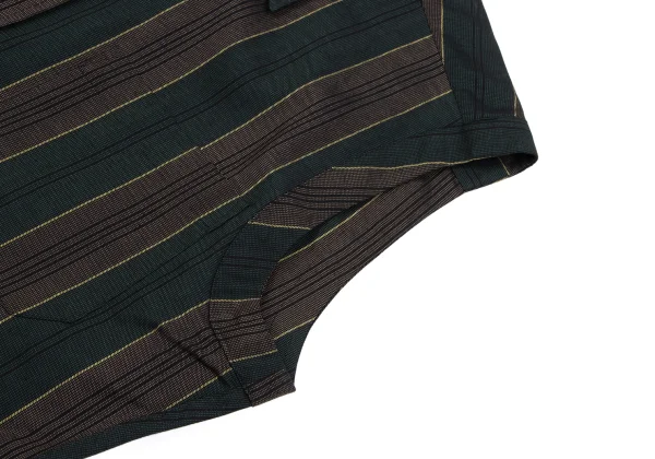 Jean Paul GAULTIER CLASSIQUE Rayon Cotton Striped Sleeveless Shirt K-163771_009