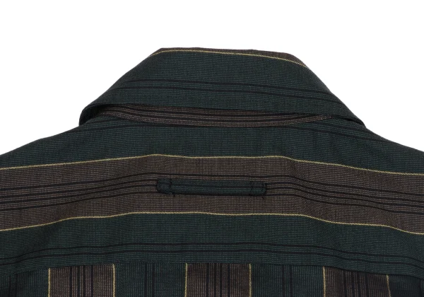 Jean Paul GAULTIER CLASSIQUE Rayon Cotton Striped Sleeveless Shirt K-163771_013