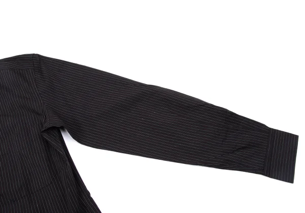 Jean Paul GAULTIER CLASSIQUE Cotton Cross-Chain Design Striped Shirt K-163772_006