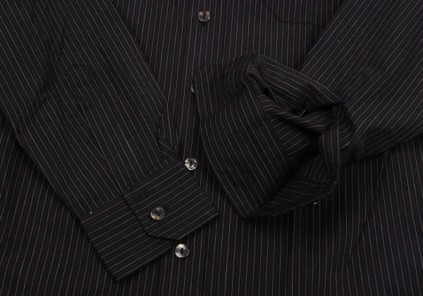 Jean Paul GAULTIER CLASSIQUE Cotton Cross-Chain Design Striped Shirt K-163772_007