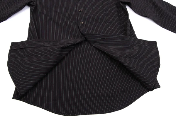 Jean Paul GAULTIER CLASSIQUE Cotton Cross-Chain Design Striped Shirt K-163772_009