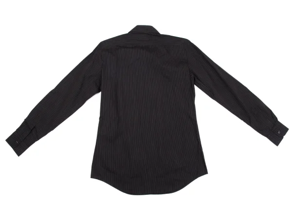 Jean Paul GAULTIER CLASSIQUE Cotton Cross-Chain Design Striped Shirt K-163772_010