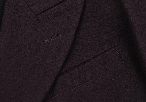 Jean Paul GAULTIER HOMME Wool Nylon Peaked Lapel Coat K-163774_004