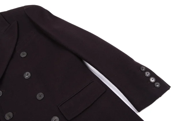 Jean Paul GAULTIER HOMME Wool Nylon Peaked Lapel Coat K-163774_006