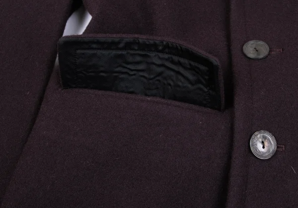 Jean Paul GAULTIER HOMME Wool Nylon Peaked Lapel Coat K-163774_010