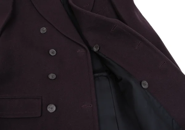 Jean Paul GAULTIER HOMME Wool Nylon Peaked Lapel Coat K-163774_011