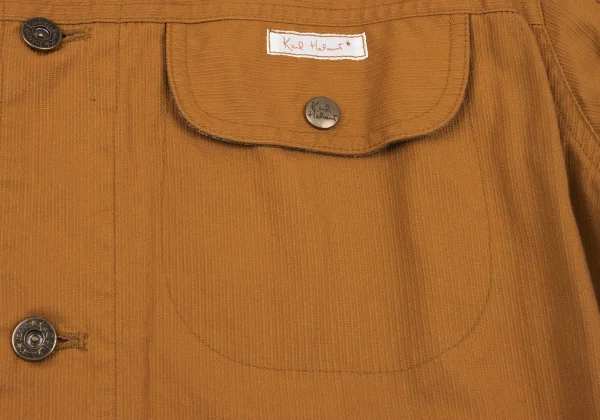 Karl Helmut Cotton Lining Check Patch Design Jacket K-163775_006