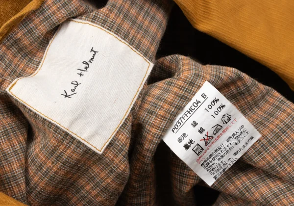 Karl Helmut Cotton Lining Check Patch Design Jacket K-163775_018