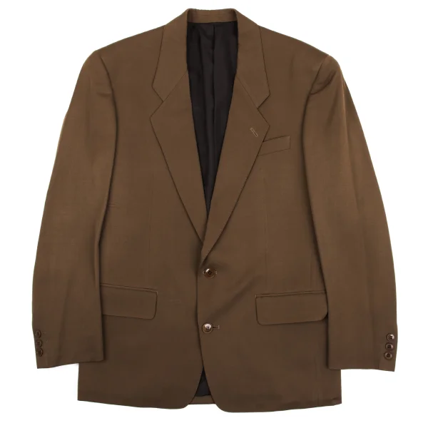 KENZO Wool Gaba Lining Animal Jacquard Jacket Brown 1 K-163776_001