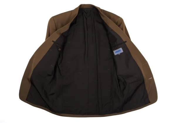 KENZO Wool Gaba Lining Animal Jacquard Jacket K-163776_010