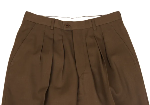 KENZO Wool Gaba Lining Animal Print Tuck Pants K-163777_002