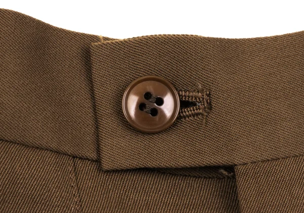 KENZO Wool Gaba Lining Animal Print Tuck Pants K-163777_003