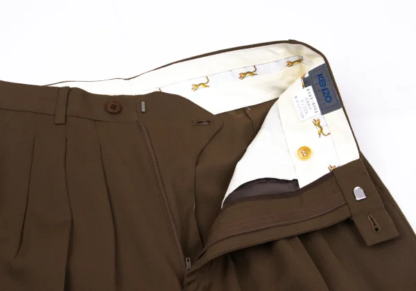 KENZO Wool Gaba Lining Animal Jacket & Pants K-163778_013