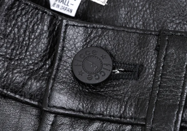 FICCE Ludwig van Beethoven Print Leather Pants K-163781_004