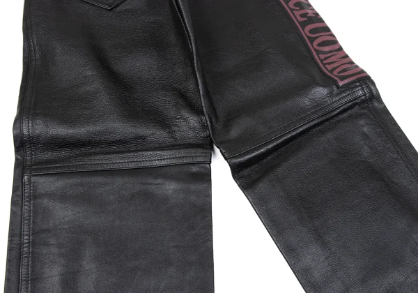 FICCE Ludwig van Beethoven Print Leather Pants K-163781_015