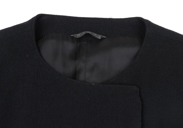 GIANNI VERSACE Wool Botanical Print Collarless Jacket K-163782_005