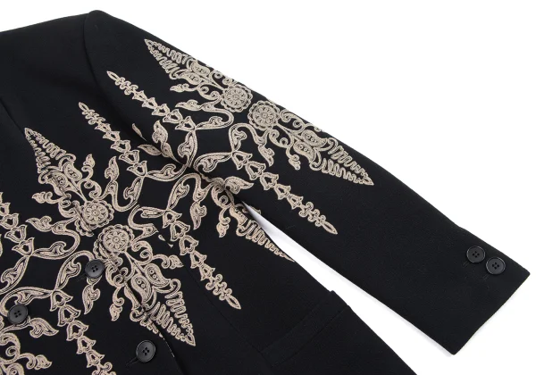 GIANNI VERSACE Wool Botanical Print Jacket & Skirt K-163784_006