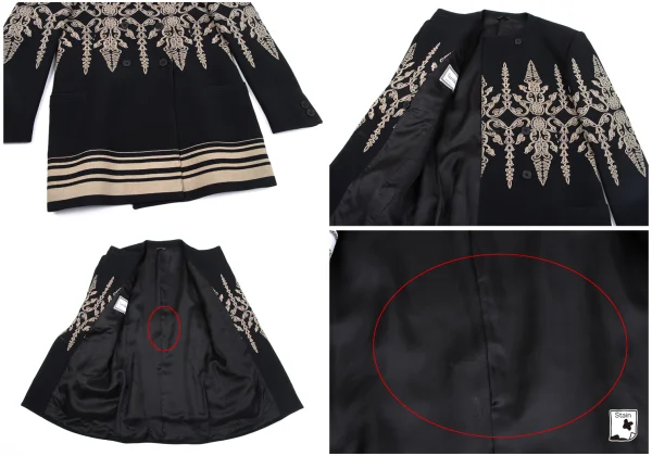 GIANNI VERSACE Wool Botanical Print Jacket & Skirt K-163784_008