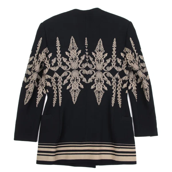 GIANNI VERSACE Wool Botanical Print Jacket & Skirt K-163784_009