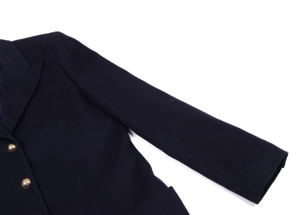 GIANNI VERSACE Wool Metal Button Peak Lapel Jacket K-163785_005