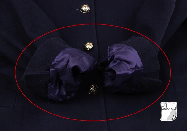 GIANNI VERSACE Wool Metal Button Peak Lapel Jacket K-163785_007