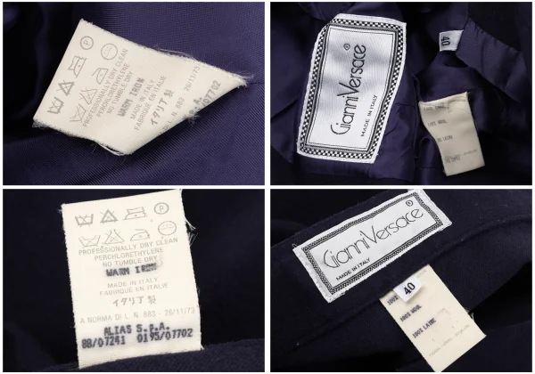 GIANNI VERSACE Wool Metal Button Jacket & Skirt K-163787_020