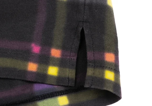 Y's Cotton Colorful Check Printed Tank Top K-163789_007