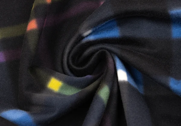 Y's Cotton Colorful Check Printed Tank Top K-163789_011