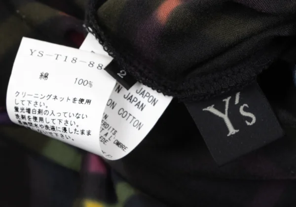 Y's Cotton Colorful Check Printed Tank Top K-163789_013