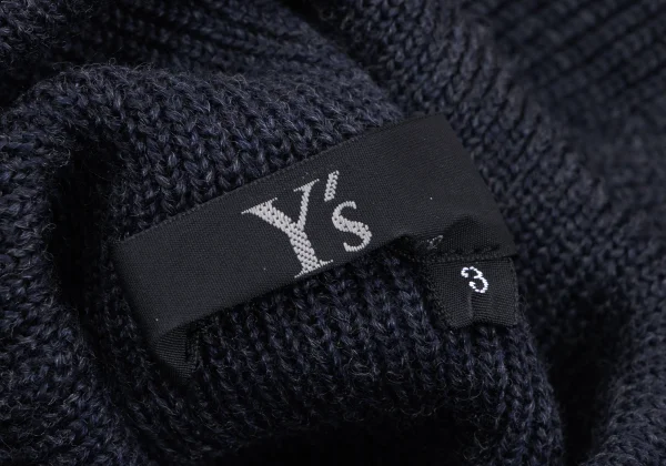 Y's High Neck Knit Sweater K-163791_011