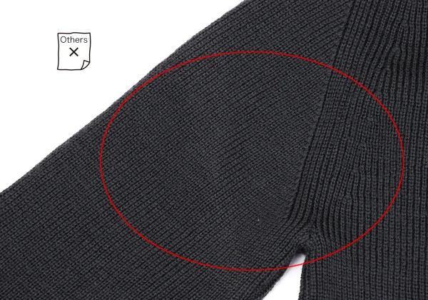 Y's Wool High Neck Knit Sweater K-163792_011