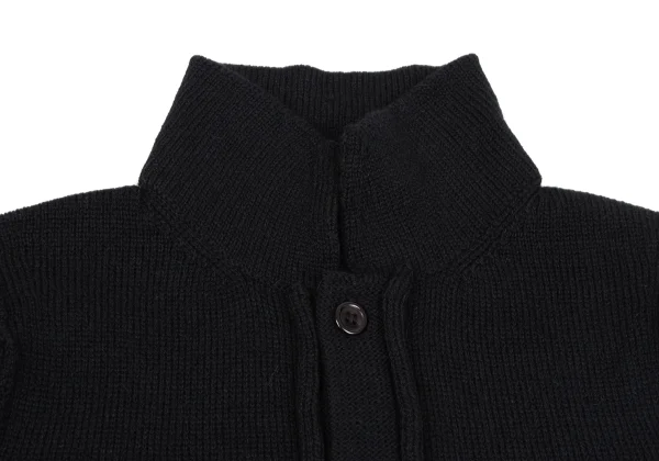 Y's Alpaca Blend Back Fringe Knit Cardigan K-163796_006