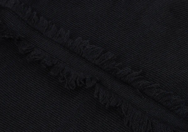 Y's Alpaca Blend Back Fringe Knit Cardigan K-163796_013