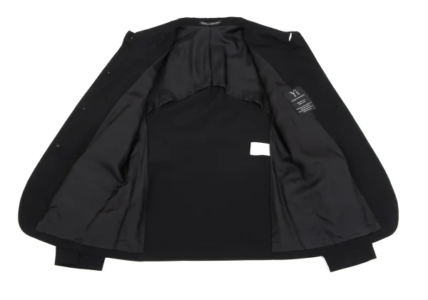 Y's Round Collar Summer Wool Jacket K-163798_012