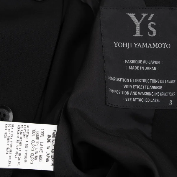 Y's Round Collar Summer Wool Jacket K-163798_016