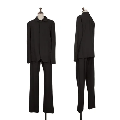 Y's Round Collar Summer Wool Jacket & Pants