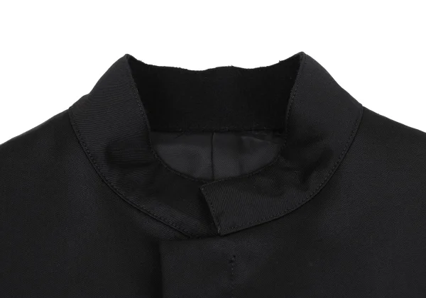 Y's Shiny Wool Stand Collar Double Zip Jacket K-163801_004